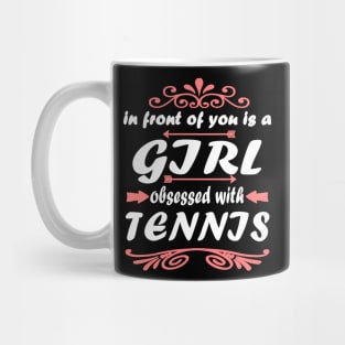 Tennis Tennis Court Girls Double Sports Mug